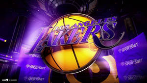 Los Angeles Lakers 3d Sportsnet Wallpaper