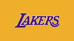 Los Angeles Lakers Word Mark Wallpaper