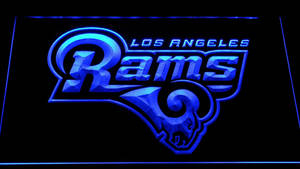 Los Angeles Rams Neon Blue Wallpaper