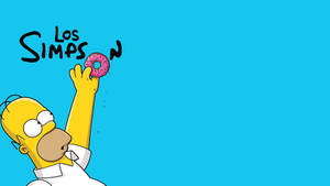 Los Simpson Homer Simpson Donut Wallpaper