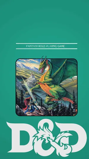 Lose Yourself In A World Of Adventure With Dungeons And Dragons Phone Wallpaper