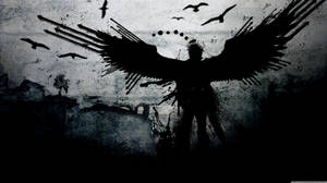 Lost Man With Wings Dark Anime Wallpaper
