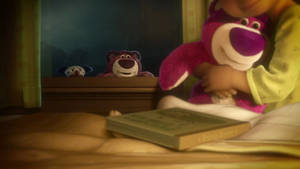 Lotso Looking Through A Window Wallpaper