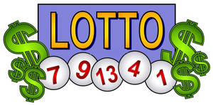 Lottery Numbers And Dollar Signs Wallpaper