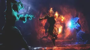 Lotus Being Attacked Warframe Wallpaper