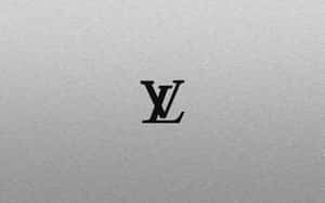 Louis Vu Logo On A Silver Background Wallpaper