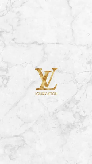 Louis Vuitton Designer Aesthetic Marble Digital Illustration Wallpaper