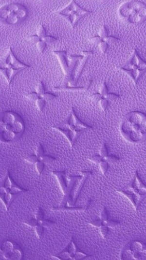 Louis Vuitton Girly Logo Purple Baddie Wallpaper