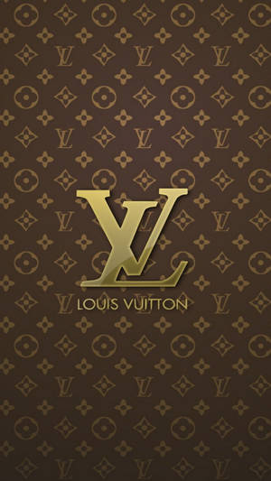 Louis Vuitton Gold Monogram Wallpaper