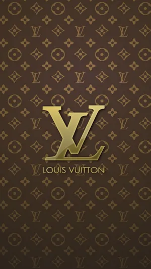 Louis Vuitton Gold Monogram Wallpaper