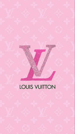 Louis Vuitton Pink Glitter Wallpaper