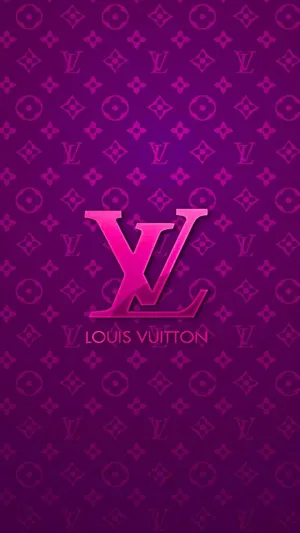 Louis Vuitton Purple Logo Wallpaper Wallpaper
