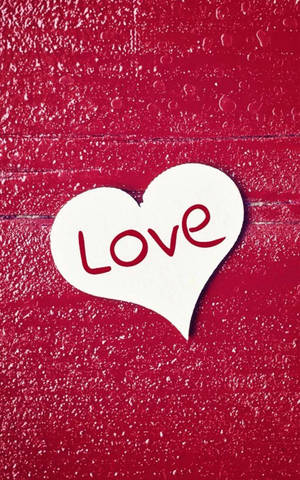 Love And Big White Heart Wallpaper