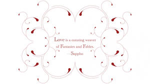 Love Is Cunning Quote Wallpaper