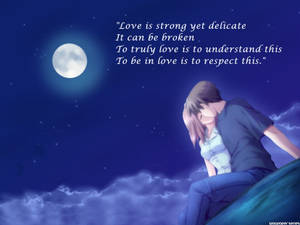Love Is Strong Quotes Wallpaper