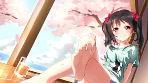 Love Live Nico Yazawa Anime Girl Feet Wallpaper