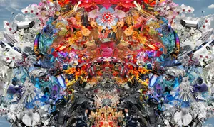 Love Relationship Abstract Psychedelic Wallpaper