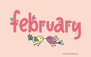 Lovebirds In February Wallpaper