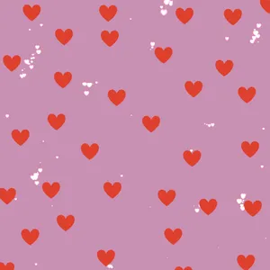 Lovecore Hearts Pattern Pink Background Wallpaper