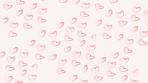 Lovecore Hearts Pattern Wallpaper