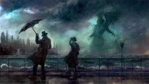 Lovecraft Watercolor Wallpaper