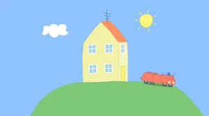 Lovely Home Of Peppa Pig Tablet Wallpaper