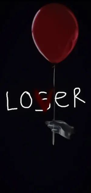 Lover Loser Negative Red Balloon Wallpaper
