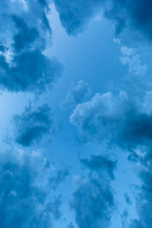 Low Angle View Of Blue Sky Wallpaper