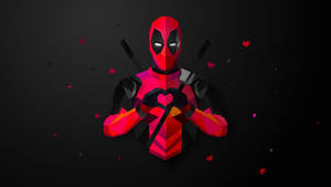 Low Poly Deadpool Wallpaper