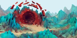 Low Poly Portal Wallpaper