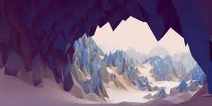 Low Poly Winter Wallpaper