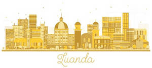 Luanda Angola Yellow Art Wallpaper