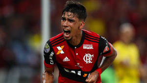 Lucas Paquetá Screaming During Game Wallpaper