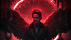 Lucifer Red Halo Wallpaper