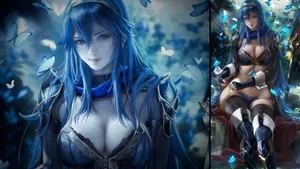 Lucina Smirking Art Wallpaper