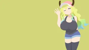 Lucoa In Lime Green Background Wallpaper