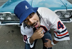 Ludacris_with_ Classic_ Car Wallpaper