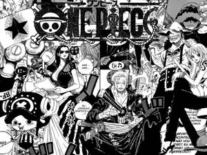 Luffy And The Straw Hats - A Gang Of Mischievous Pirates Wallpaper