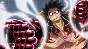 Luffy Gear 4 Distorted Face Wallpaper