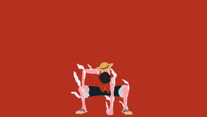 Luffy One Piece Minimalist Wallpaper