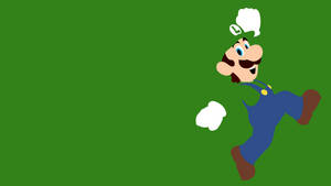 Luigi On Run Wallpaper