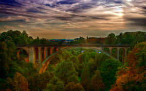 Luxembourg Adolphe Bridge Wallpaper