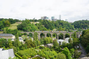 Luxembourg La Passerelle Wallpaper