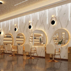 Luxurious Aesthetic Hair Salon Wallpaper