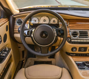 Luxurious Interior Of 2015 Rolls-royce Ghost Wallpaper