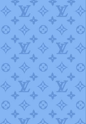 Luxury And Elegance Embodied - The Louis Vuitton Blue Wallpaper