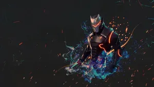 Lynx Fortnite Fiery Art Wallpaper