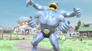 Machamp Roaring Strong Wallpaper