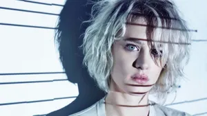 Mackenzie Davis Shadowed Gaze Wallpaper