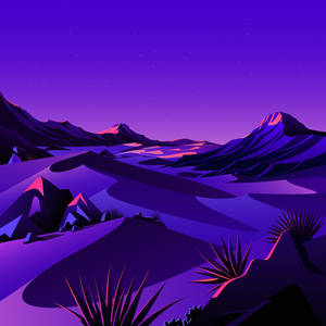 Macos Big Sur Purple Desert Wallpaper